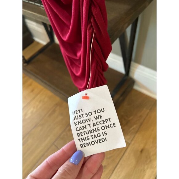 ASOS Mesh Corset Bodycon Midi Dress Womens Burgundy Size US 2 - Picture 7 of 10